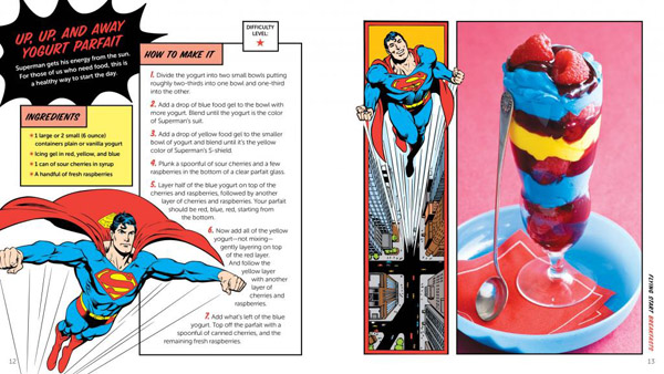 Official DC Comics Superhero Cookbook Up Up and Away Parfait
