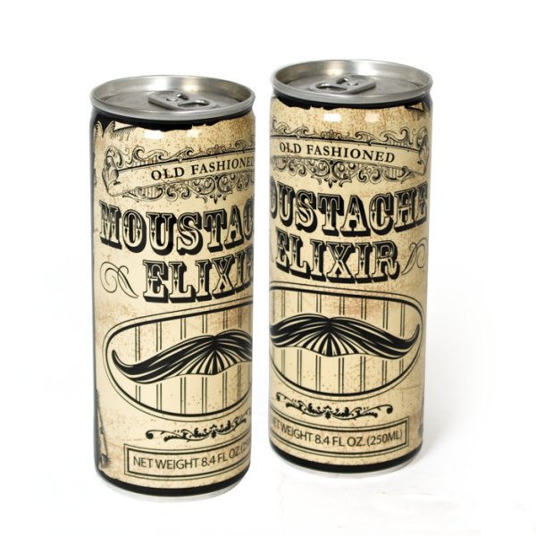 Old Fashioned Moustache Elixir Energy Drink