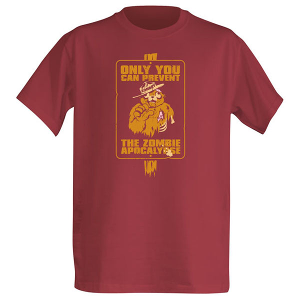 Only You Can Prevent the Zombie Apocalypse t-shirt