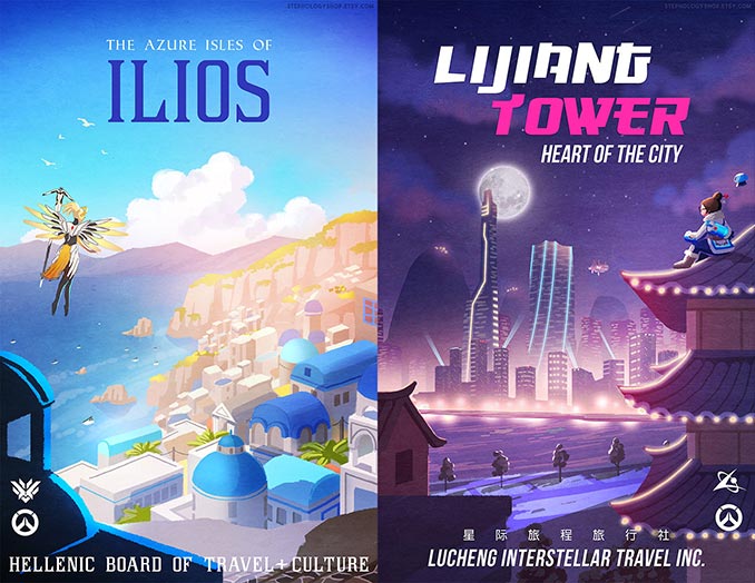 Overwatch Travel Posters