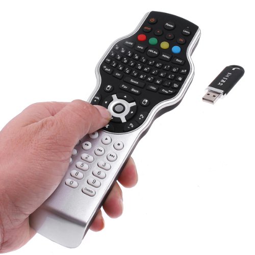 Pera Bosque Oficial PC-TV All in One Wireless 2.4G Keyboard Mouse Universal Learning Remote  Control