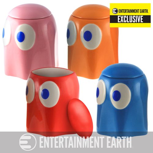 Pac-Man Ghosts Lidded Ceramic Container 4-Pack