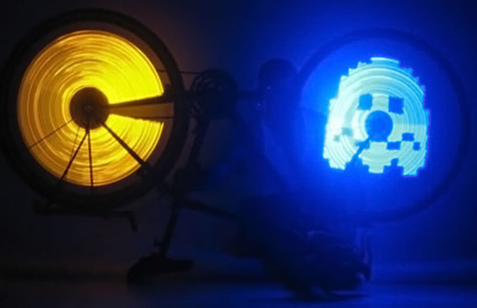 Pac-Man LED Bicycle Lights