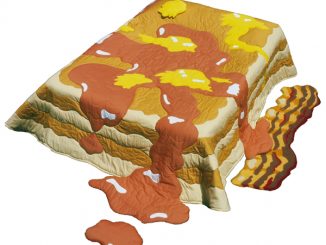 Pancakes, Butter & Syrup Quilt with Bacon Rug