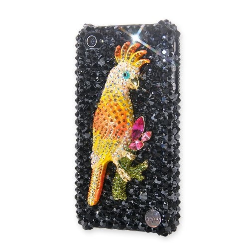 Parrot Swarovski Crystal iPhone 4 and 4S Case