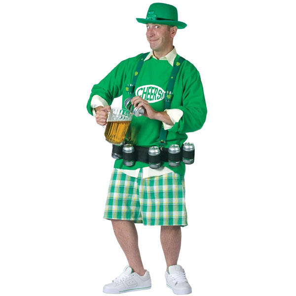 Party Drinking Leprechaun Adult Costume