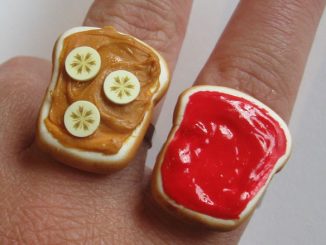 Peanut Butter Banana and Strawberry Jelly Best Friend Rings