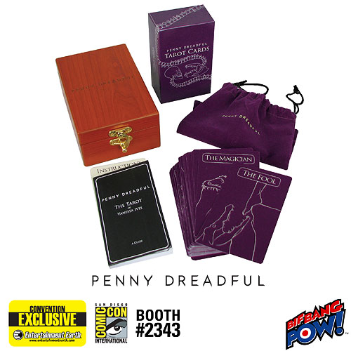 Penny Dreadful Tarot Cards in Engraved Wood Box and Velvet Bag - Set of 78