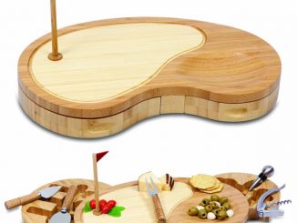 Picnic Time Sand Trap Cheese Board and Tool Set