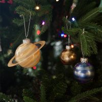 Planetary Glass Christmas Ornaments