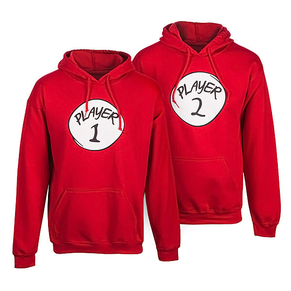 Player 1 and Player 2 Hoodies