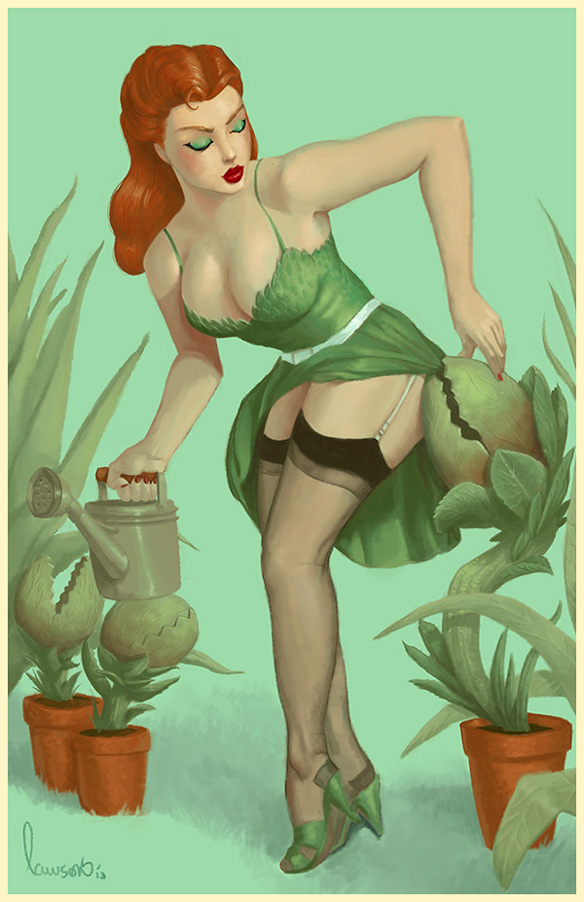 Poison Ivy Pin-Up Print