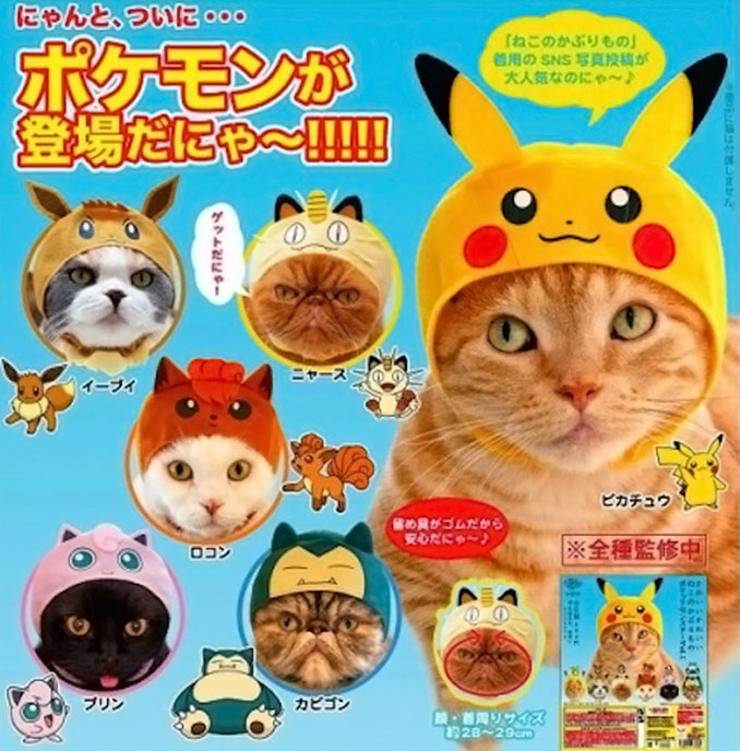 Pokemon Cat Cosplay Hats