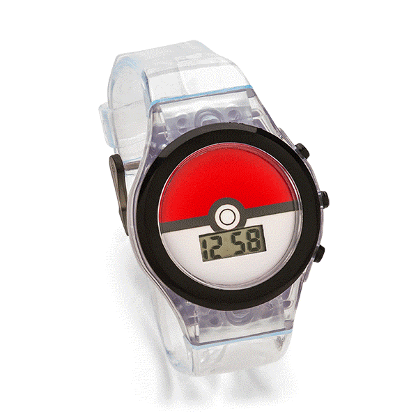 Poké Ball Flashing Band LCD Watch