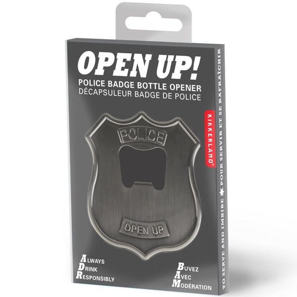 Police Badge Stainless Steel Bottle Opener