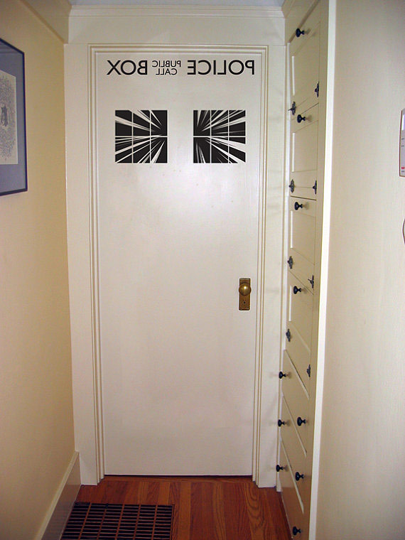 Police Box Interior Door Decal