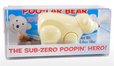 Pooping Polar Bear Candy Dispenser