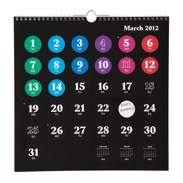 Pop the Dots Calendar