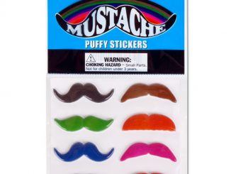 Puffy Mustache Stickers
