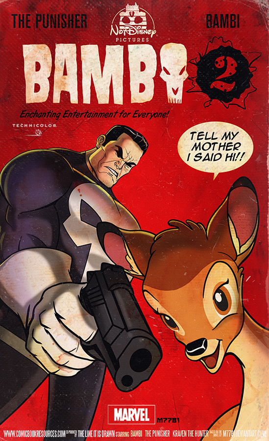 Punisher Bambi 2 Art Print