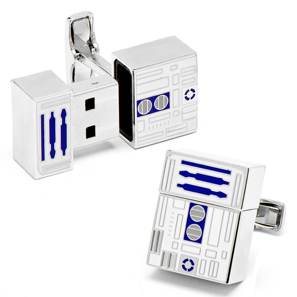 R2-D2 USB Flash Drive Cufflinks