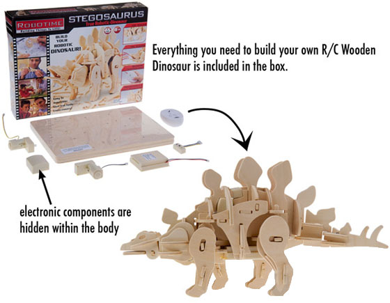 RC DIY Wooden Dinosaurs Kit