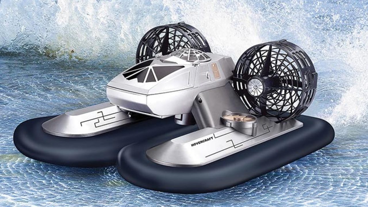 Land & Sea Two-in-One Controle Remoto Hovercraft Speedboat