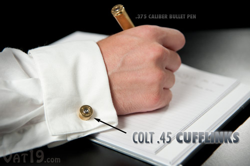 Real Colt .45 Cufflinks