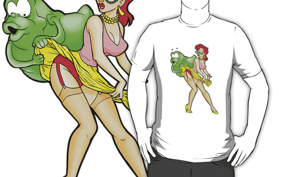 Real Ghostbusters Janine and Slimer T-Shirt