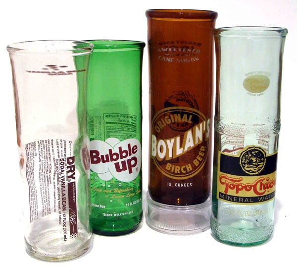 Recycled Soda Bottle Drinking Glasses 