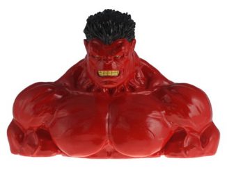 Red Hulk Resin Coin Bank