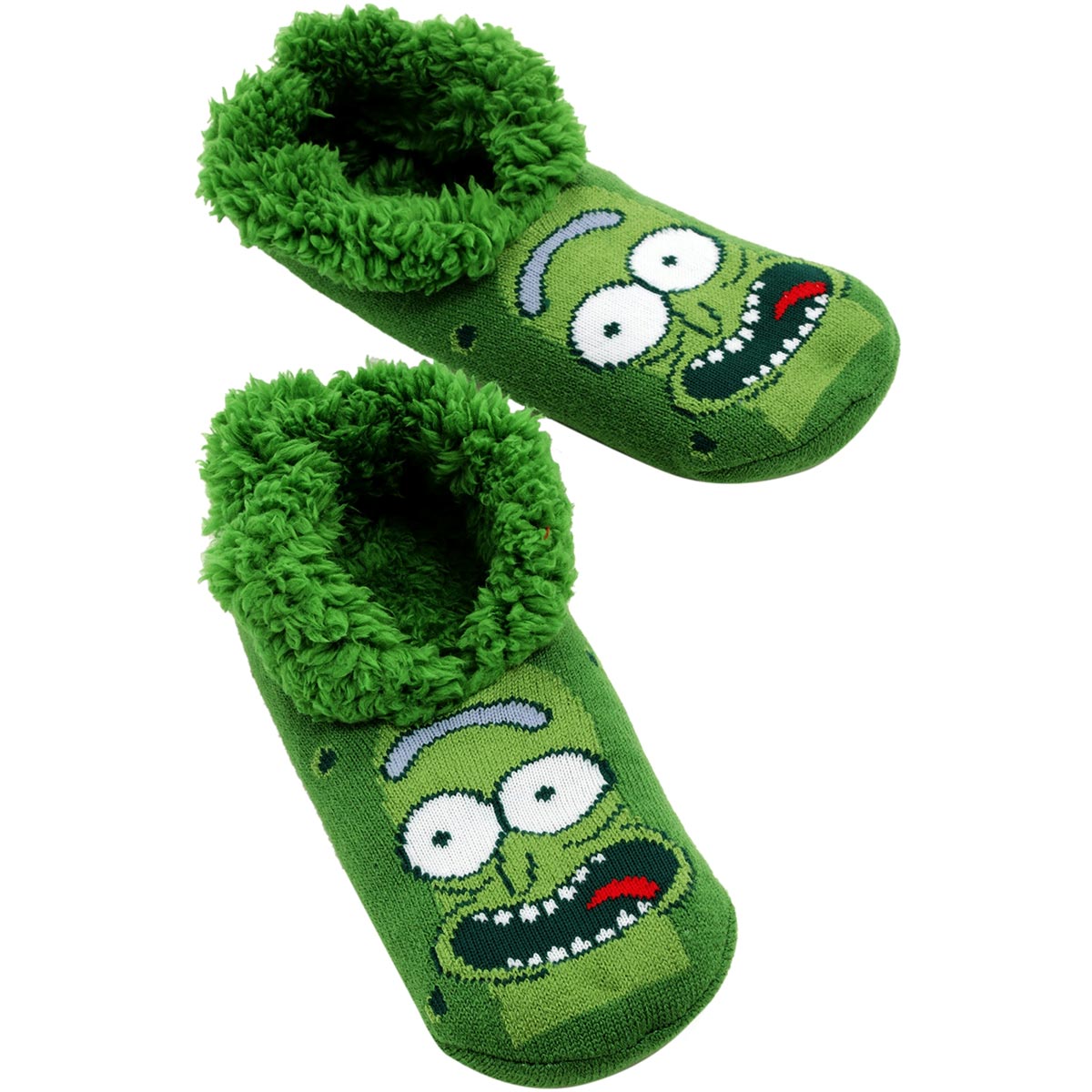 Rick and Morty Pickle Rick Cozy Slippers