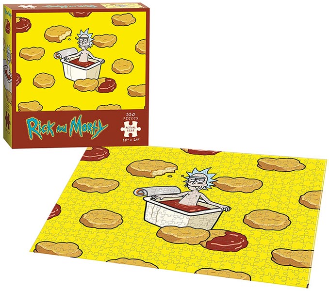 Rick And Morty Szechuan Hot Tub Jigsaw Puzzle