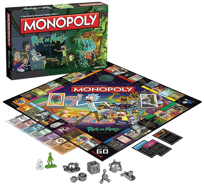Rick and Morty Edition Monopoly Game