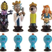 Rick and Morty Collectors Chess Set Black Pieces
