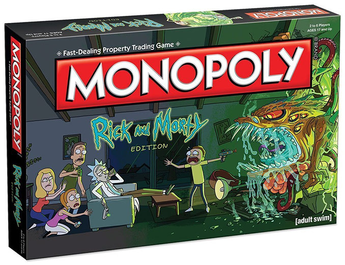 Rick and Morty Edition Monopoly Game