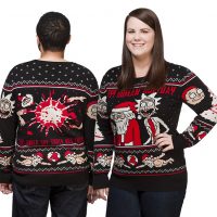 Rick and Morty Happy Human Holiday Knit Sweater