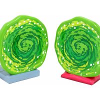 Rick and Morty Portal Bookends Back