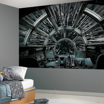 RoomMates Star Wars Millennium Falcon Peel and Stick Mural