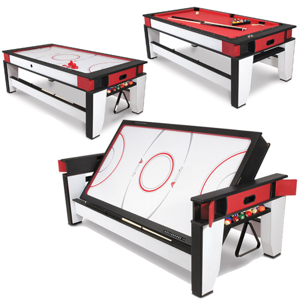 Rotating Air-Hockey-To-Billiards Table