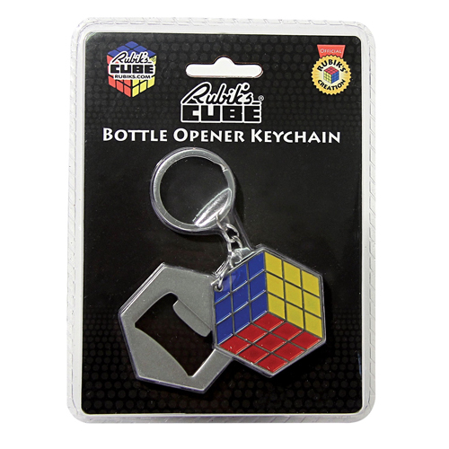 Rubik's Cube Bottle Opener Key Chain