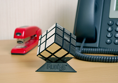 Rubik's Mirror Blocks Cube with Stand