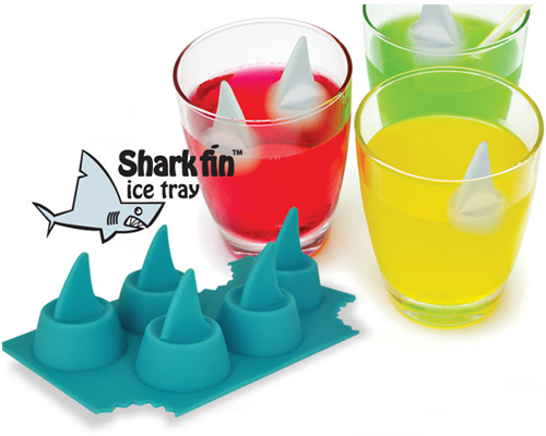 Drink Ice Tray Cool Shark Fin Shape Ice Cube Freeze Mold Ice Maker Mould 