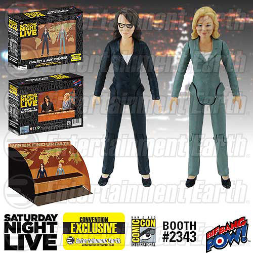 Saturday Night Live Weekend Update Amy Poehler Tina Fey 3 1 2-Inch Action Figures