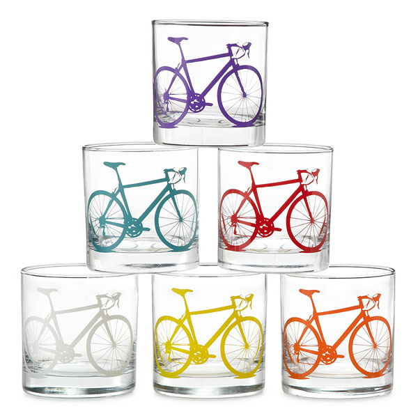 Set of 8 Bicycle Glasses
