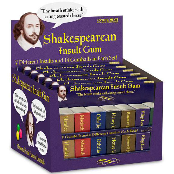 Shakespearean Insult Chewing Gum