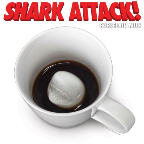 Shark Attack Porcelain Mug