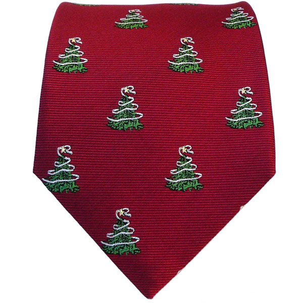 Silk Woven Christmas Tree Tie