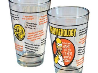 Simpsons Homerology Pint Glass