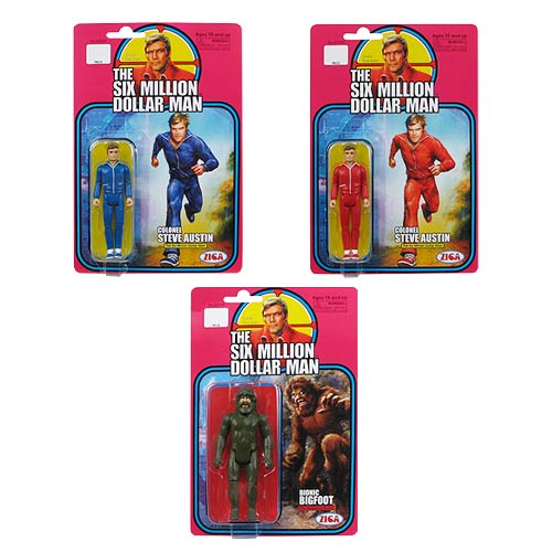 Six Million Dollar Man Steve Austin & Bigfoot Figure 3-Pack